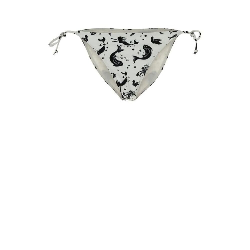 PRADA Women's Bikini Bottoms with Artistic Print Women Black Beachwear